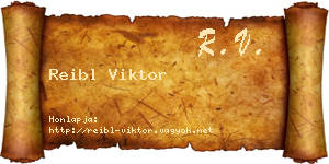 Reibl Viktor névjegykártya